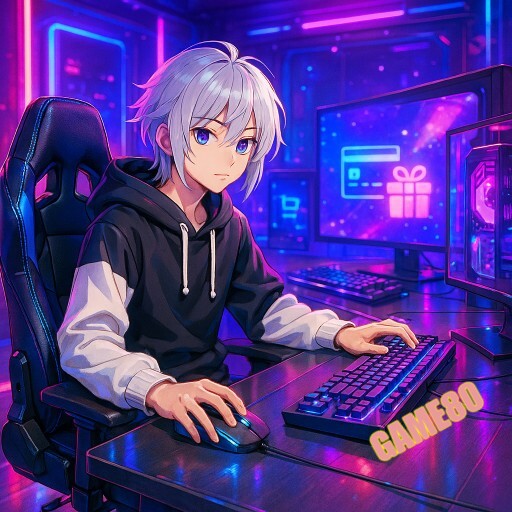 Imagem promocional da GAME80 mostrando a plataforma e suas vantagens