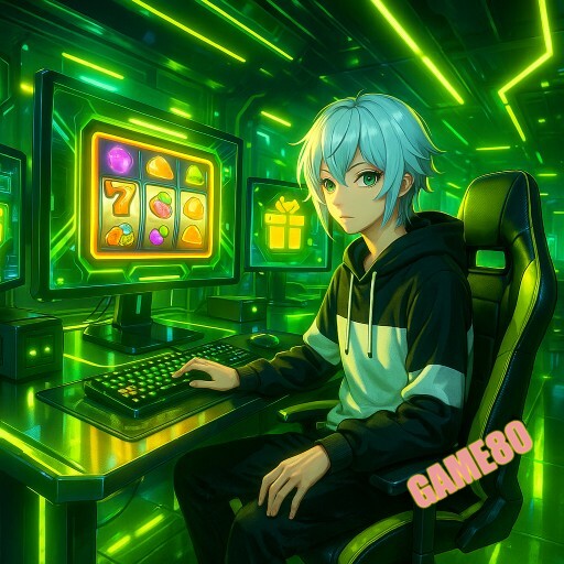 Imagem promocional da GAME80 mostrando a plataforma e suas vantagens