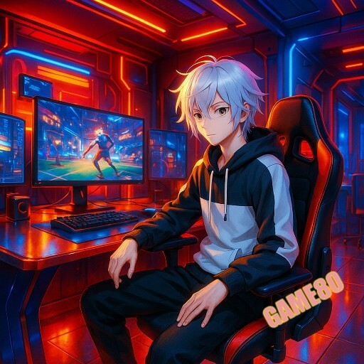 Imagem promocional da GAME80 mostrando a plataforma e suas vantagens